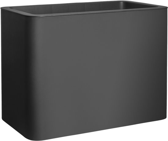 Florus Jive Terrasse Haut 80cm - Jardiniere Exterieur Grande Taille - Plastique 100% Recyclé – L39 x W78 x H60.2 - Anthracite