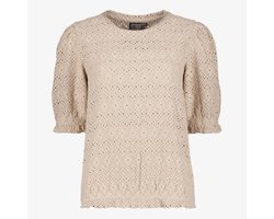 TwoDay kanten dames top beige - Maat M