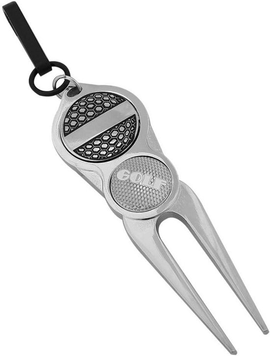 Golf Divot Tool met Magnetische Balmarker - Pitchfork voor Green Reparatie en Groefreiniging — afbeelding 3