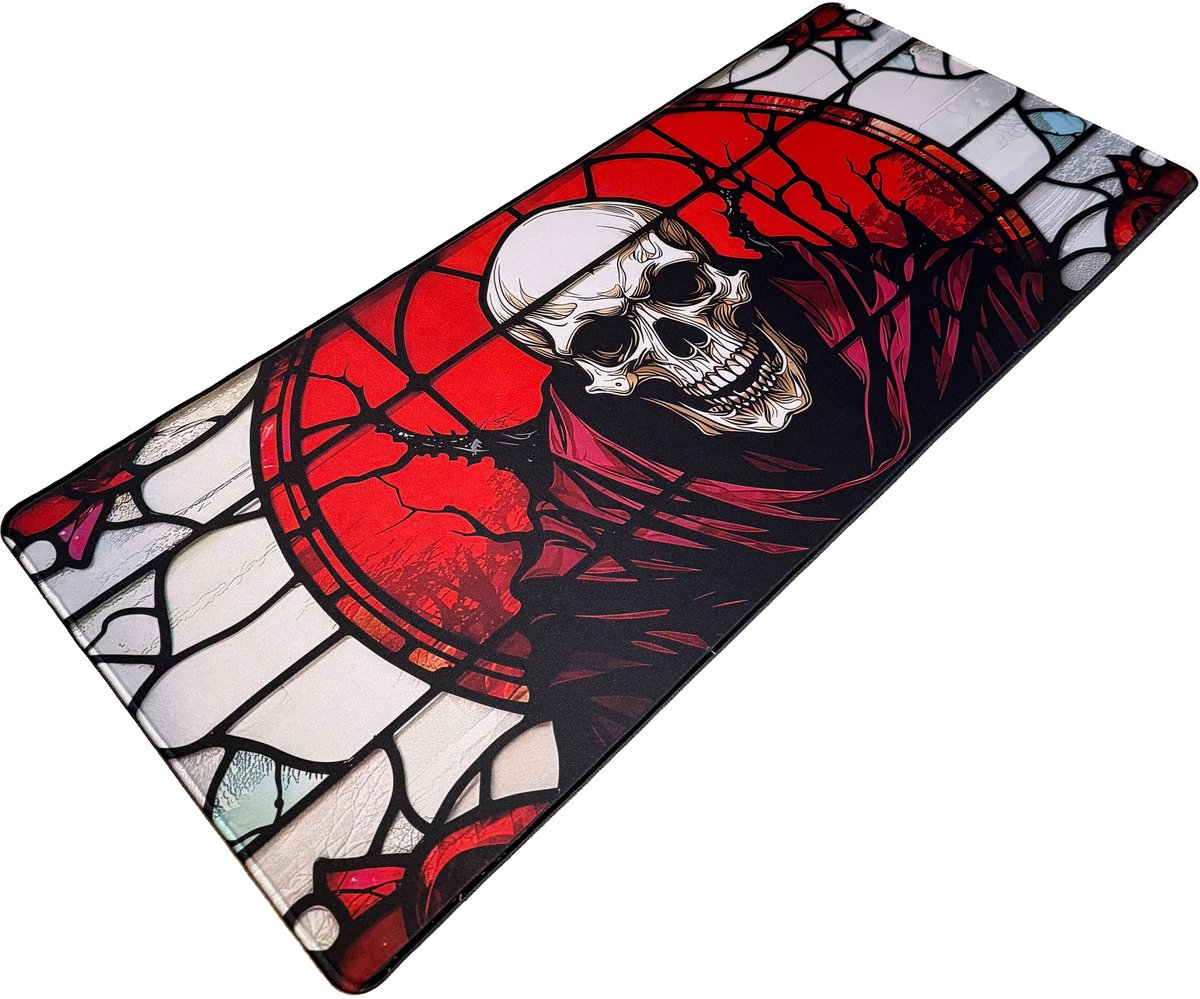 Muismat xxl - Crimson Reaper - Gaming - 900 x 400 x 3 mm - Antislip