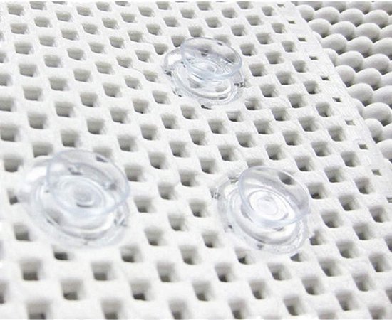 Luxe Antislip Badmat met Zuignappen voor Douche en Badkuip - Zacht Schuimrubber, Marineblauw 91x43 cm — afbeelding 3