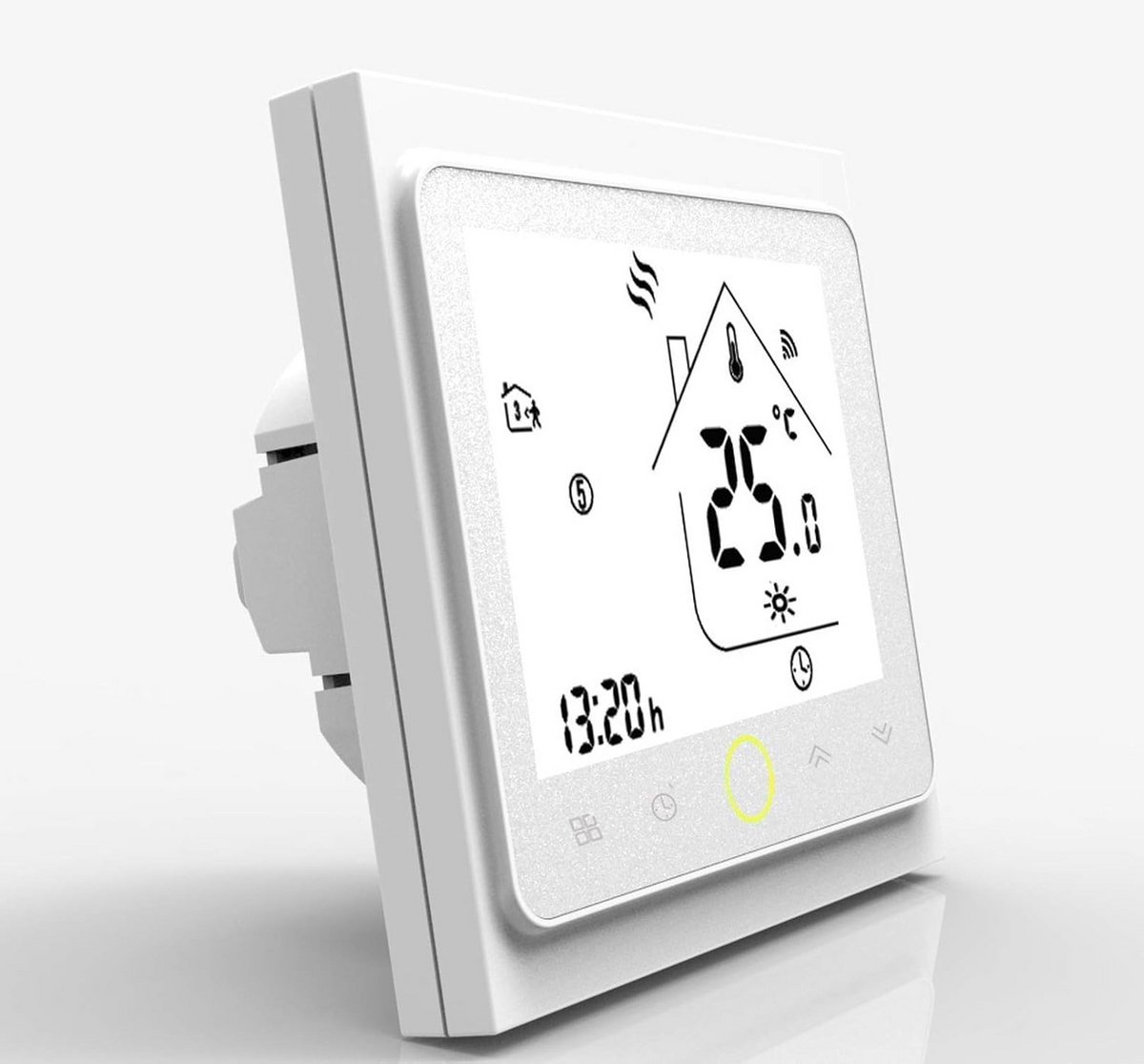 Slimme WiFi Klokthermostaat voor Elektrische Vloerverwarming en Gasboiler