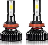 H8 | H9 | H11 | LED Lampen 14000 Lumen (Set 2 stuks) - CANbus Helder Wit 6500K | 72W | EMC COB | Anti storing | Dimlicht | Grootlicht & Mistlicht | Auto | Motor | Scooter Koplampen | Lamp | Autolamp | Autolampen | Car licht | / 6000k