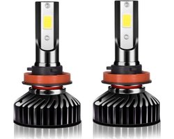 H8 | H9 | H11 | LED Lampen 14000 Lumen (Set 2 stuks) - CANbus Helder Wit 6500K | 72W | EMC COB | Anti storing | Dimlicht | Grootlicht & Mistlicht | Auto | Motor | Scooter Koplampen | Lamp | Autolamp | Autolampen | Car licht | / 6000k