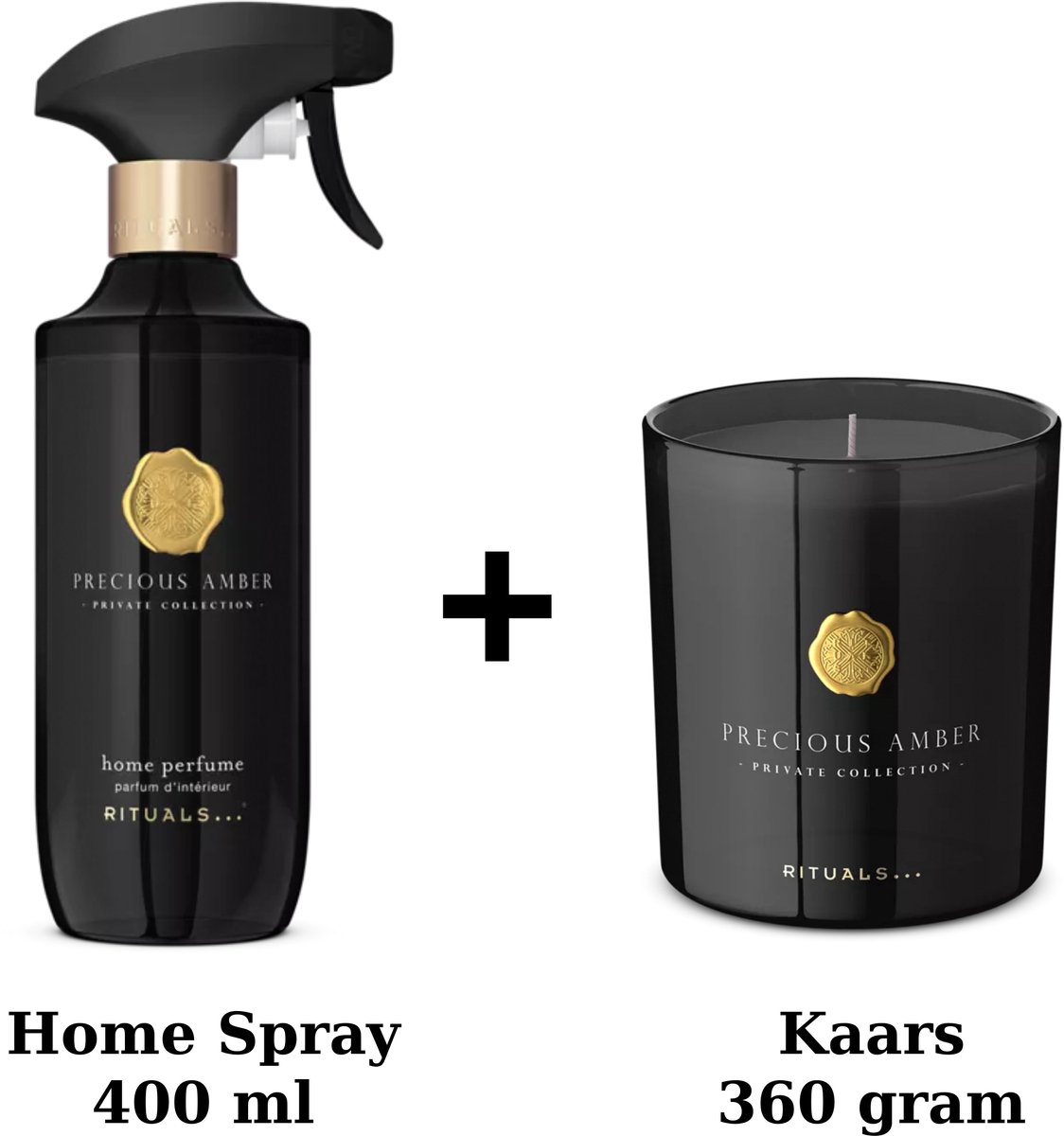 Rituals - Amber - Duo Set - Home Spray 400 ml + Kaars 360 gram