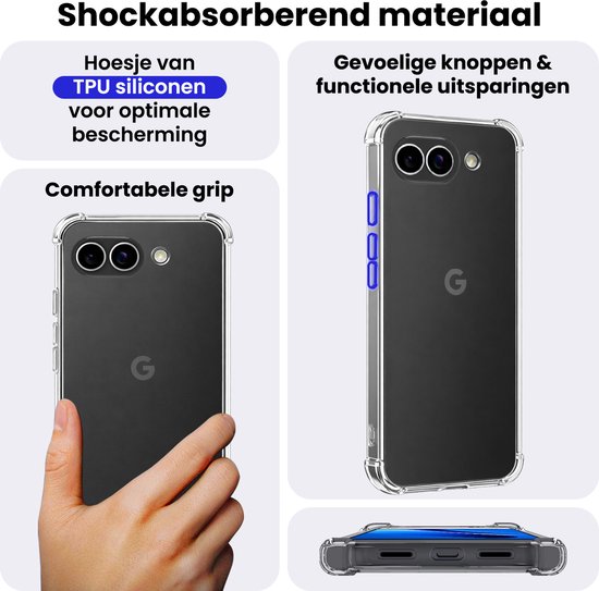 Transparante TPU siliconen hoes voor optimale bescherming, met comfortabele grip en functionele knoppen.
