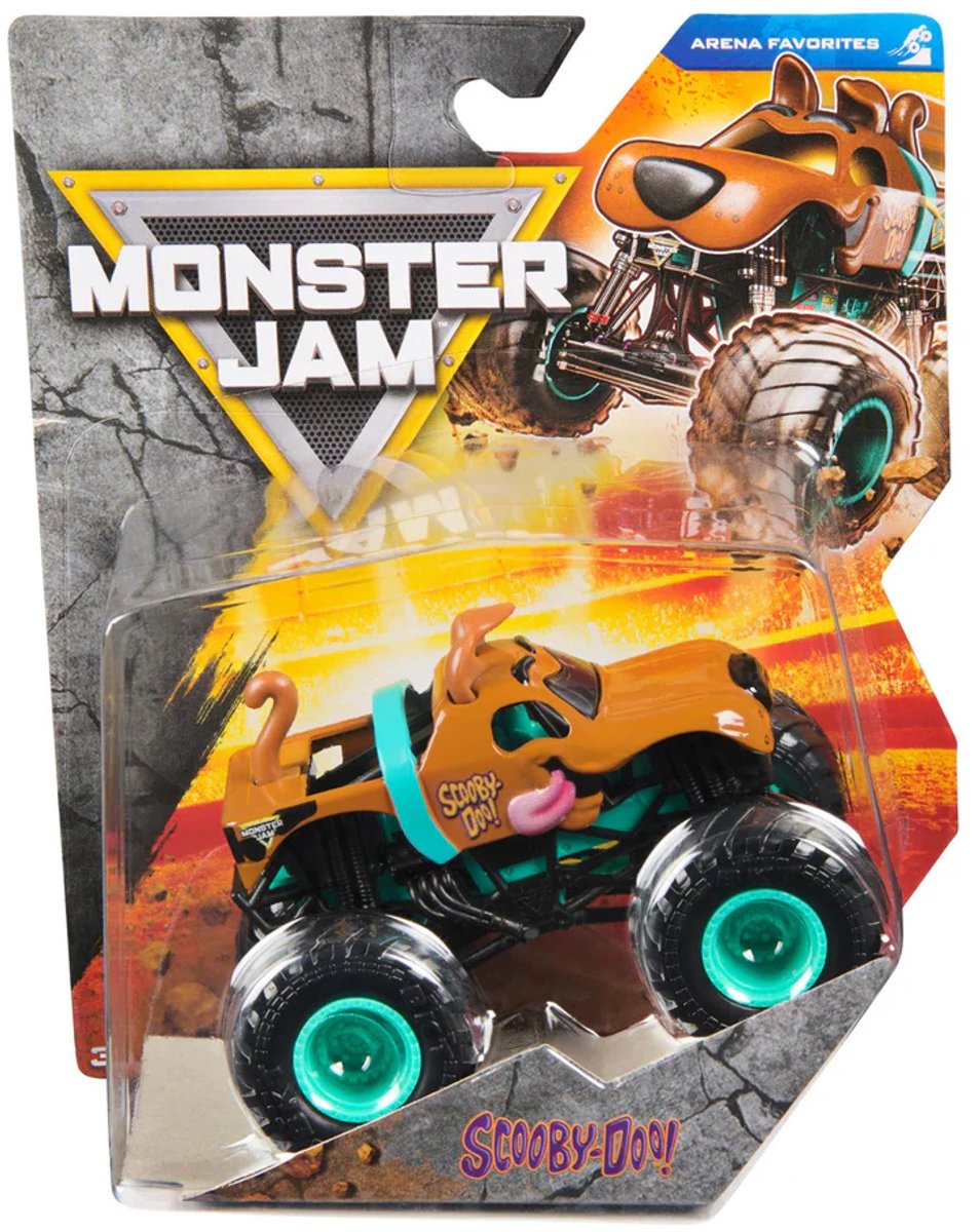 Hot Wheels Monster Jam truck Scooby-Doo ! - monstertruck 9 cm schaal 1:64