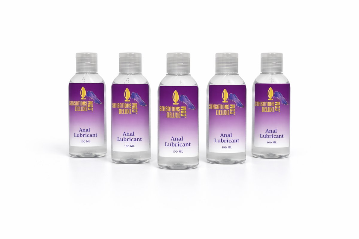 Sensationsdeluxe - Anaal Glijmiddel 5 x 100 ml - Water Basis
