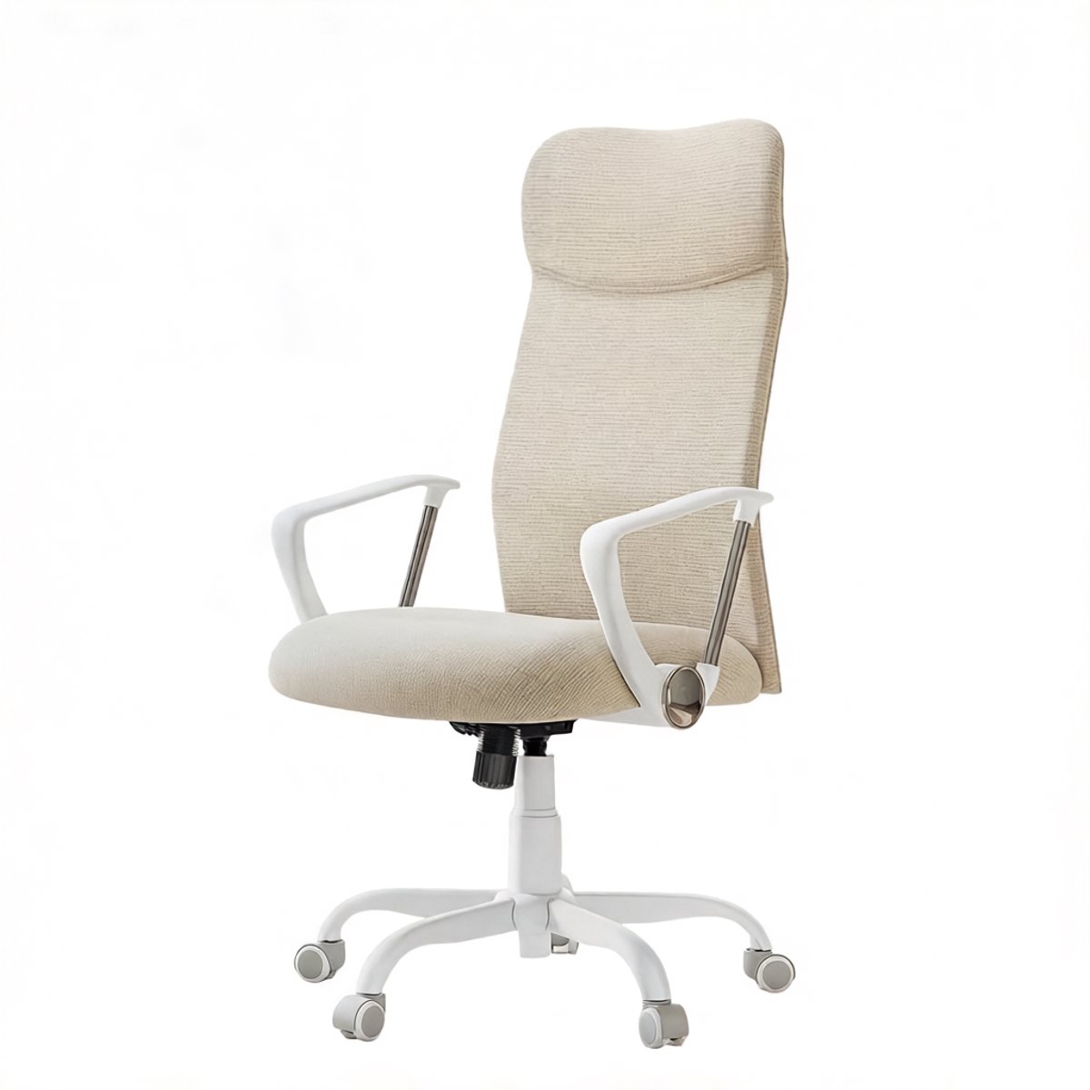 Bureaustoel Ergonomische Draaistoel Beige met Verstelbare - Bureaustoel - €89,16