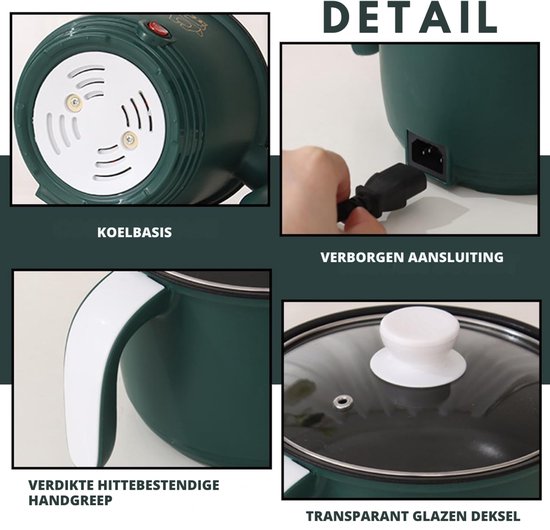 VH Supplies®Hotpot Electrisch - Fonduepan - Tafelpan - 1.8L - 250W/600W van Merkloos — afbeelding 2