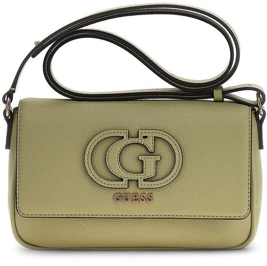 GUESS sac à épaule bandoulière Isola Convertible Xbody Flap Sage kaki