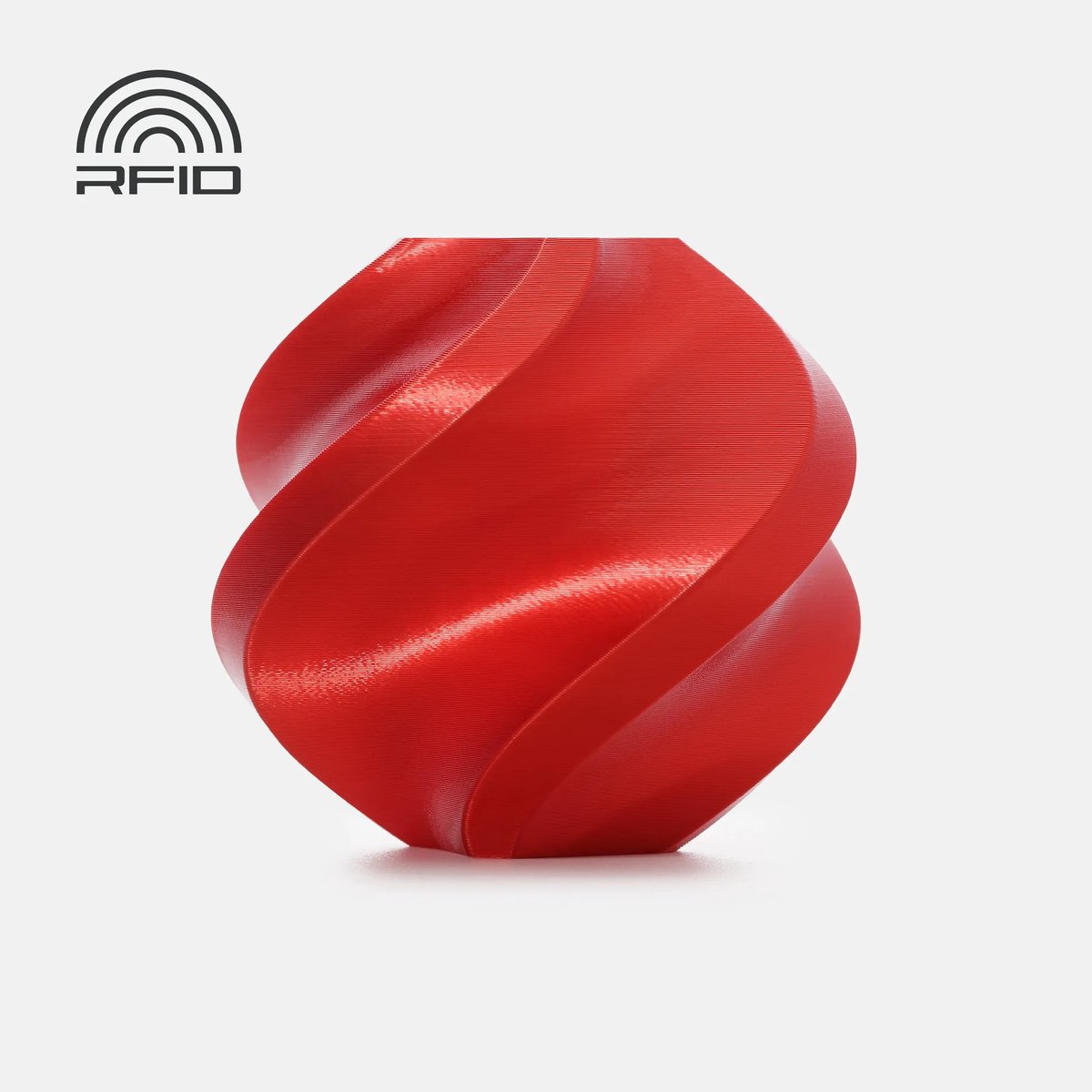 Bambu Lab PLA+ Silk Candy Red 1kg – 1.75mm – Filament mét Spoel (Zijdeglans Rood)