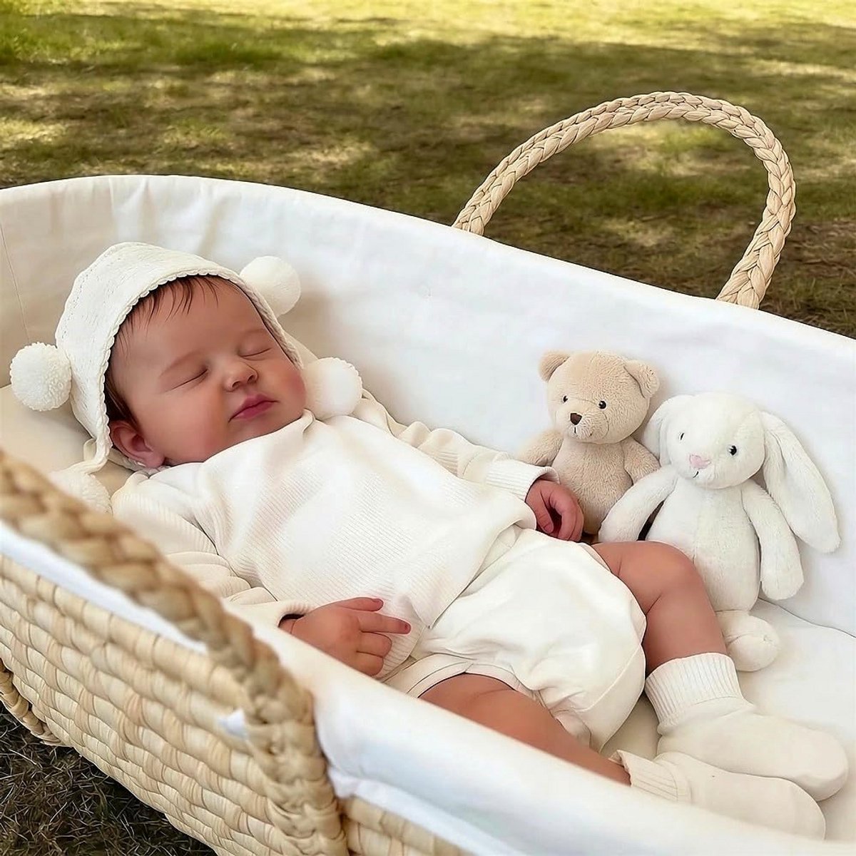 Levensechte Reborn Pop Meisje 50 cm Volledig Siliconen - Realistische Babypop