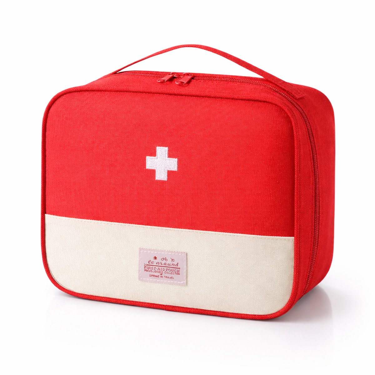 S&D | EHBO Tas / Koffer - Opbergtas (leeg) - Rood - Groot - Opbergetui / Organizer