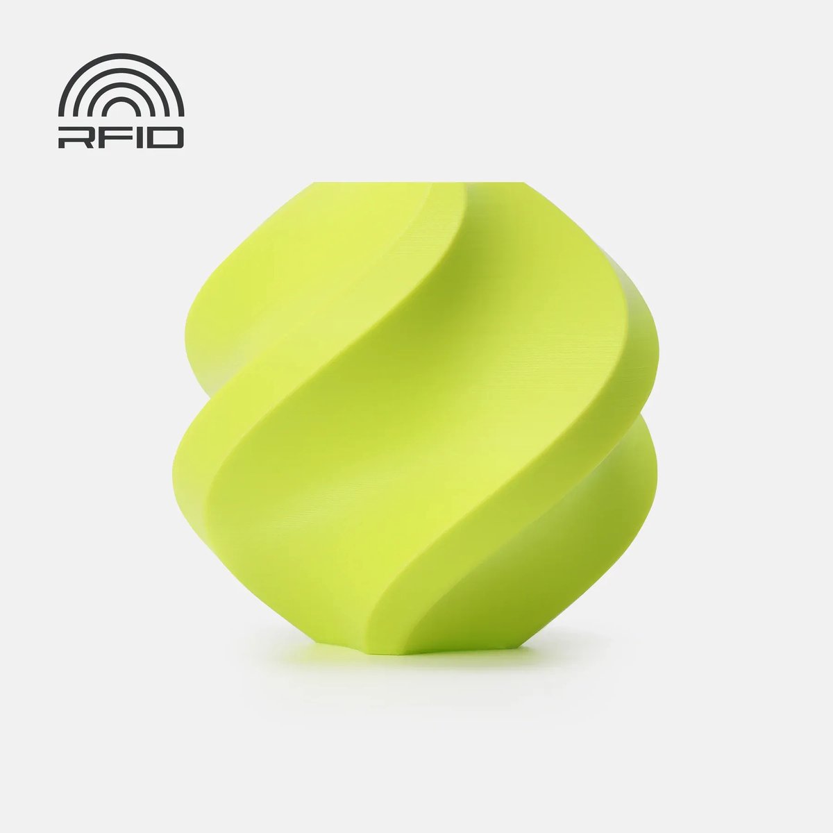 Bambu Lab - PLA Basic 1.75mm Filament – 1kg – fel groen (bright green) - zonder spoel