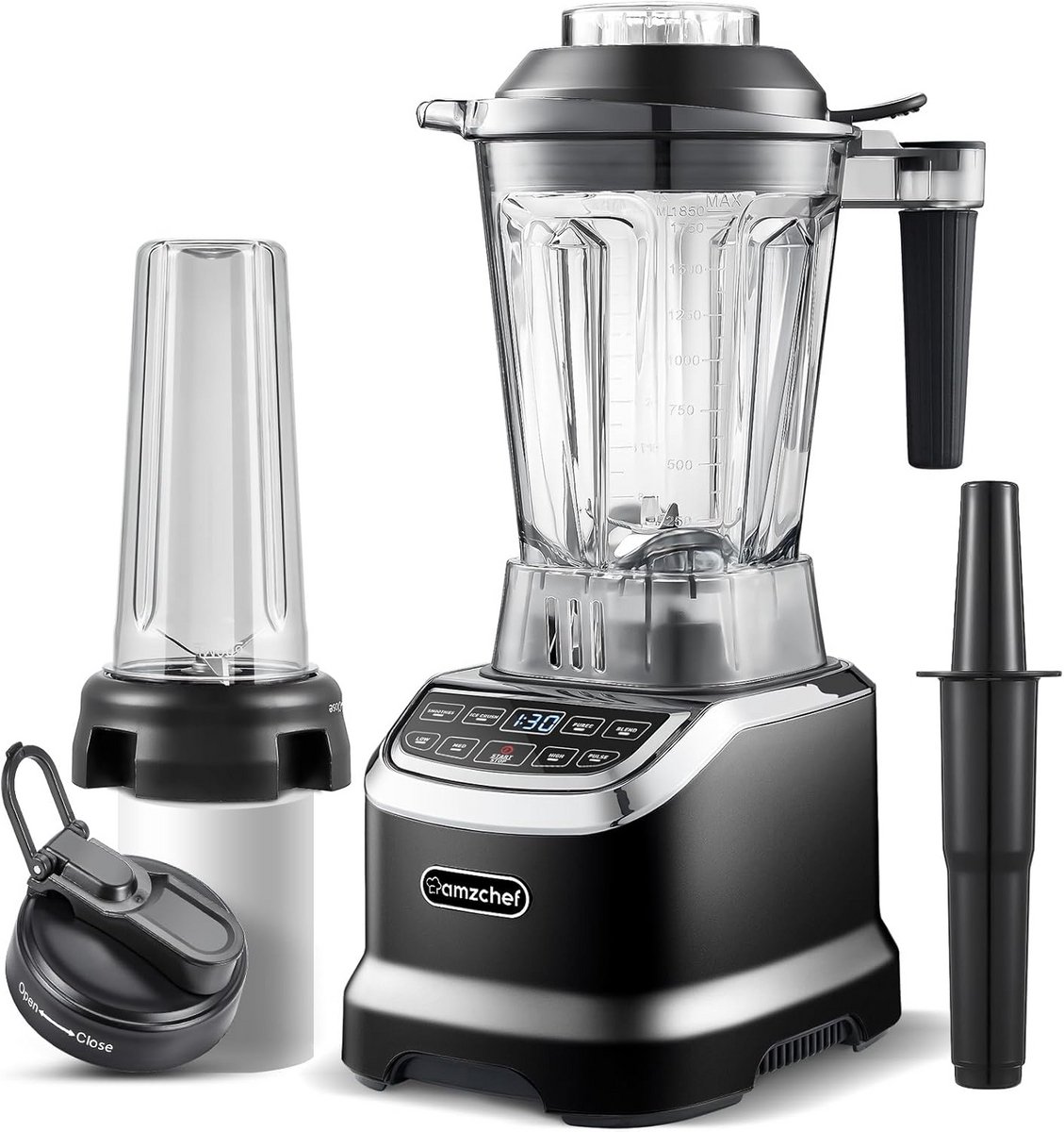Krachtige 2-in-1 Blender met Twee Mixcontainers - 1800W Keukenmachine