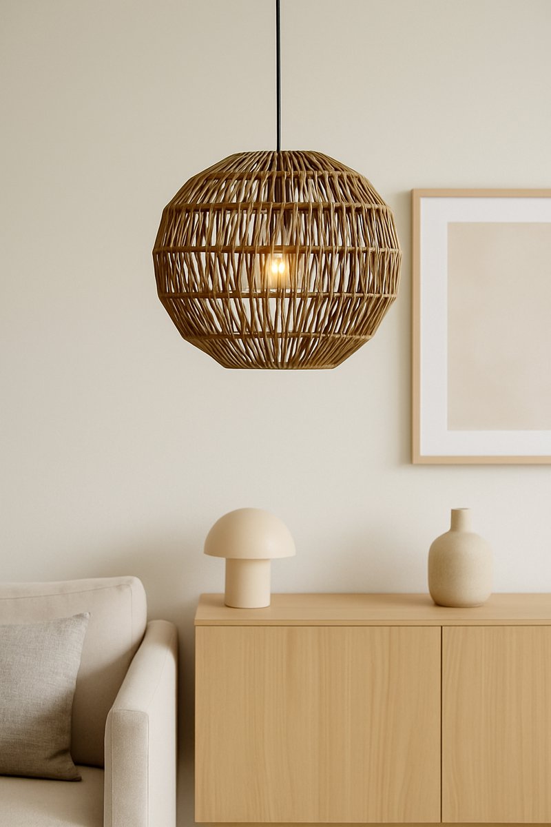Belvivere Banda Aura - Handgemaakte Rotan Hanglamp