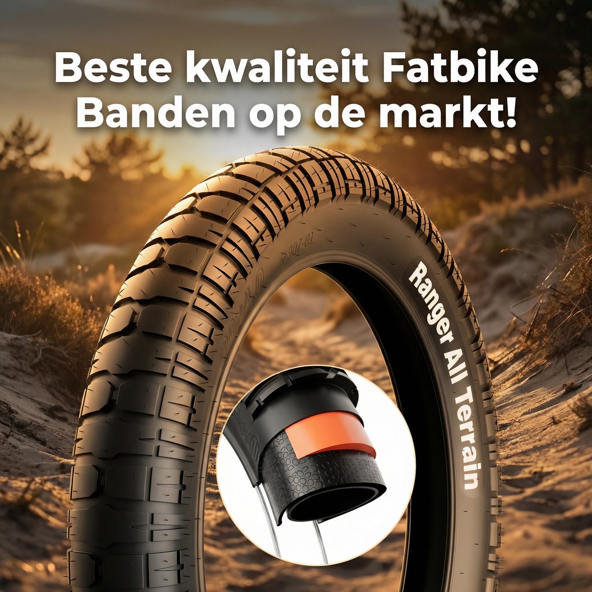 Havena Fatbike Band Ranger 16x4.0 - anti lek laag - voor alle weersomstandigheden