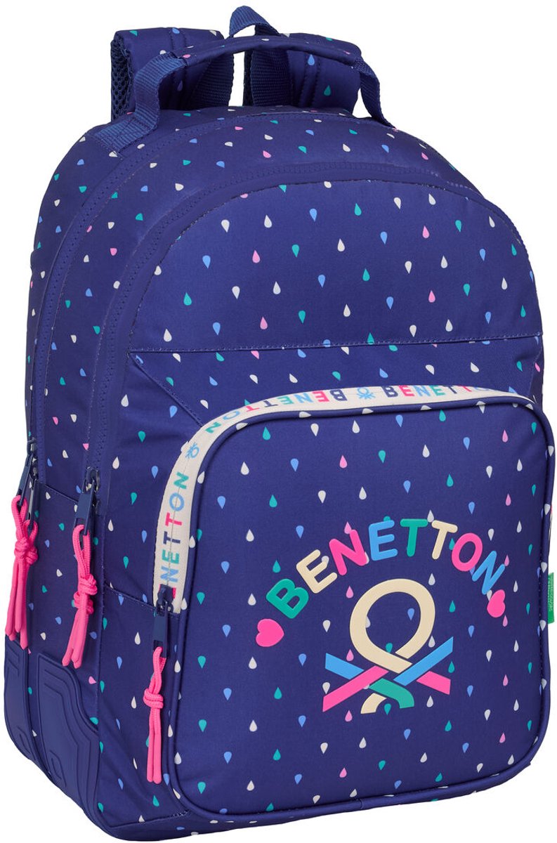 Schoolrugzak Benetton Drop Multicolour 32 x 42 x 15 cm