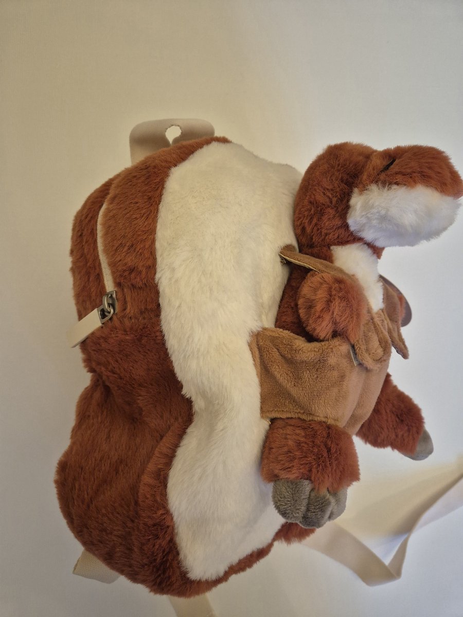 Rugtas met Dino Knuffeltje 30/20 cm pluche