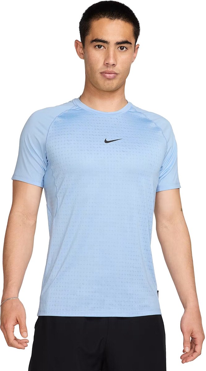 Nike Pro Breathe Heren T-shirt Hj4055-422 Kleur Blauw