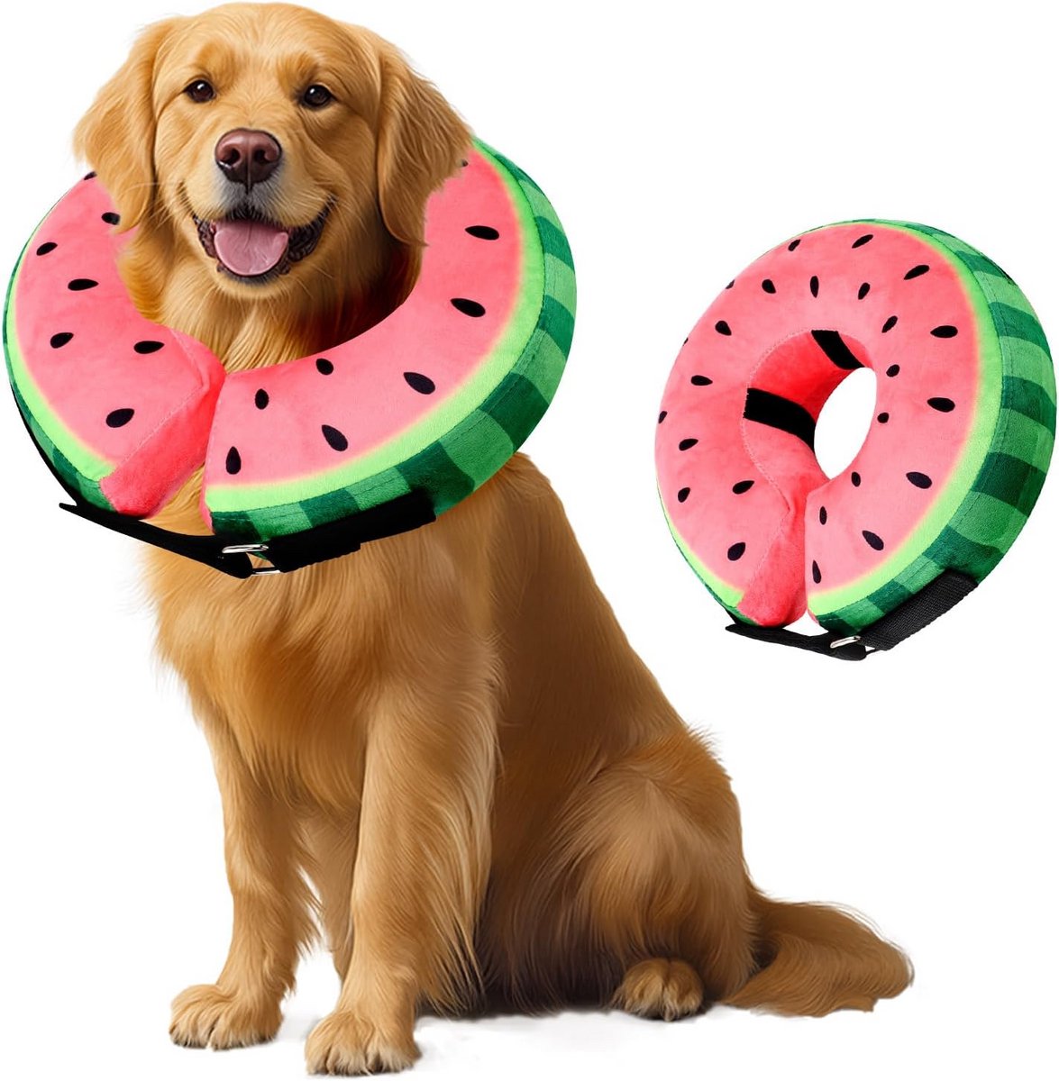 Opblaasbare Beschermkraag voor Honden en Katten - Zacht en Verstelbaar
