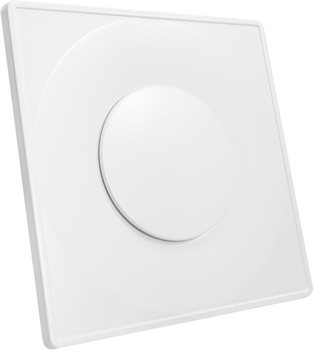 Vierkante Schotelventilator Glasvezel Wit - Toevoer of Afvoer - Inclusief Montageframe (160 mm)