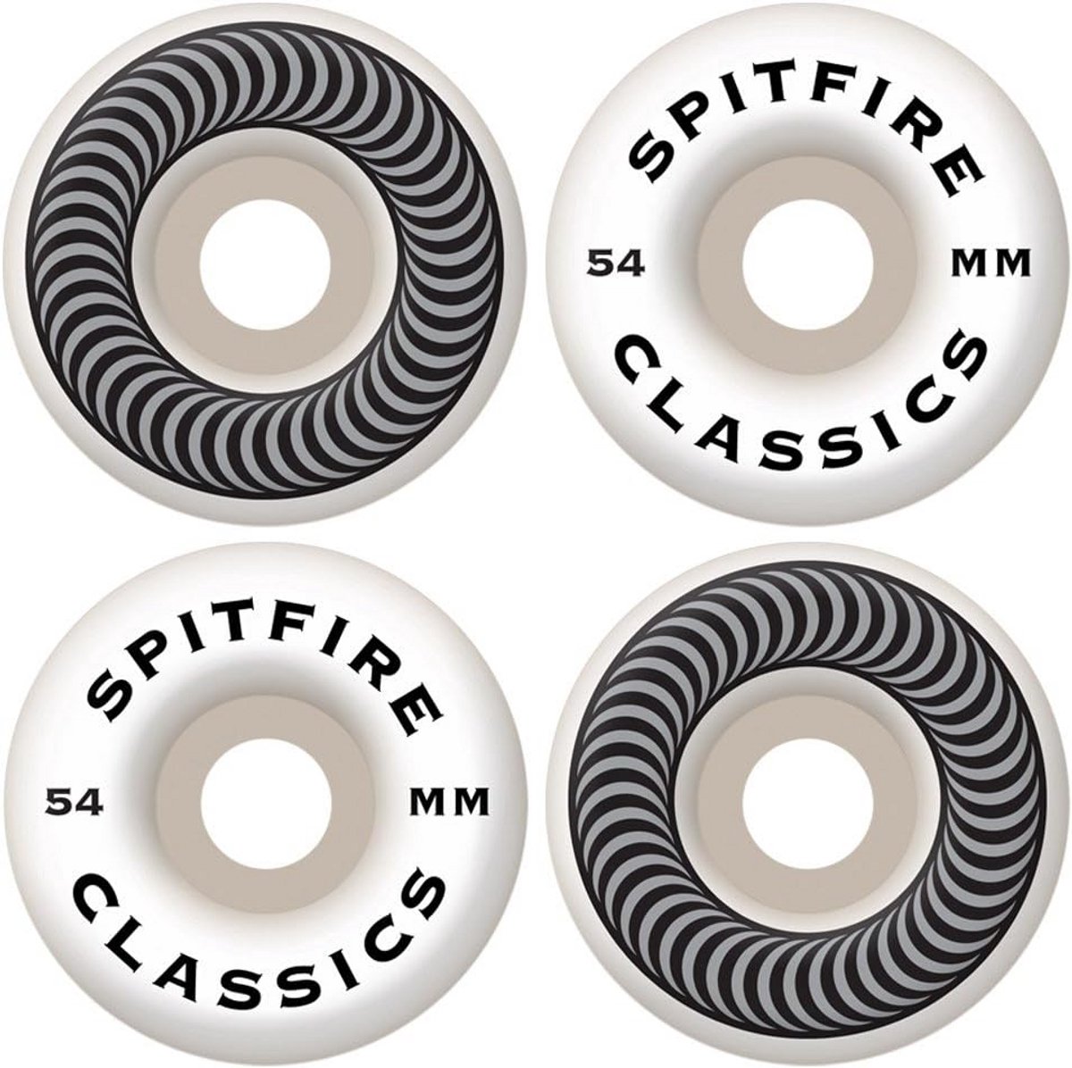 Skateboard Wielen 54mm Set van 4 voor straat en park