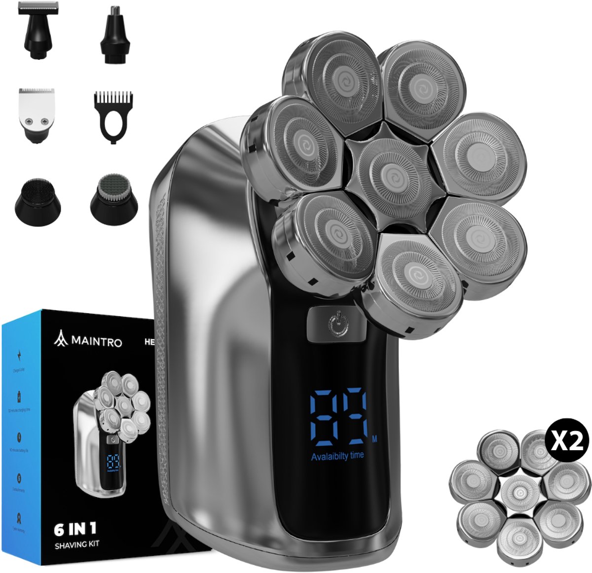 Maintro HS2400 Pro 6 in 1 Scheerapparaat Mannen - Maintro - €39,95
