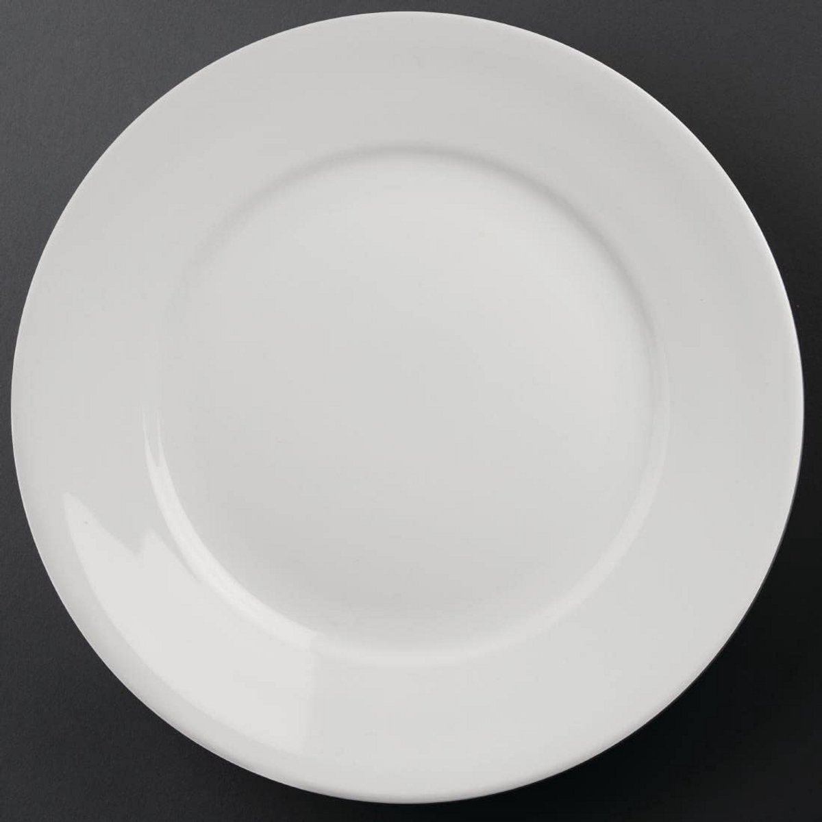 Hotel Servies Bord met Brede Rand 28 cm - Professionele Kwaliteit Dinerborden (6 stuks)