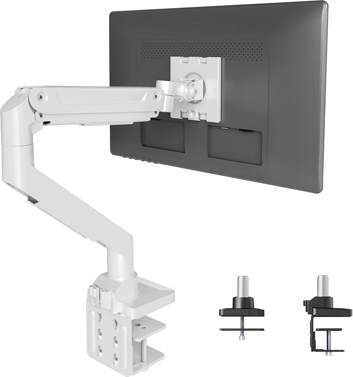 Monitorarm voor 1 Scherm tot 49 Inch - In Hoogte Verstelbaar en Draaibaar - VESA Montage