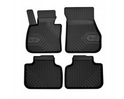 Premium Rubberen Mattenset No.77 - Geschikt voor BMW X1 F48 (2015-2022) - Perfecte Pasvorm - TPE Elastomeer - Zwart - 4-delig - FROGUM