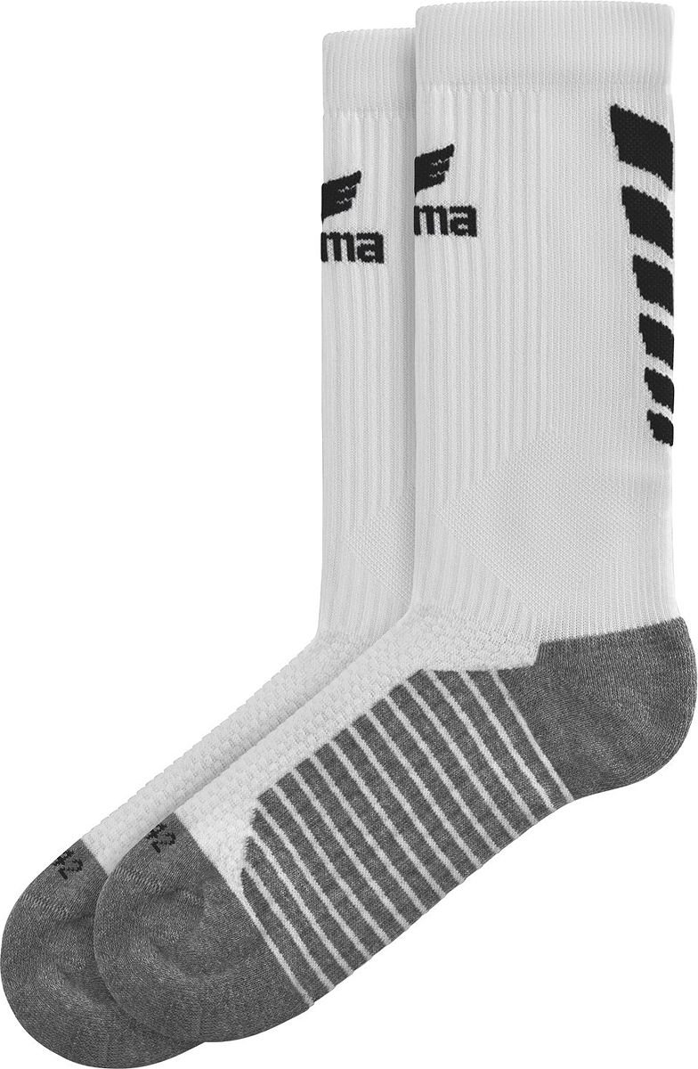 Erima Six Wings Trainingssokken - Wit / Zwart | Maat: 39-42