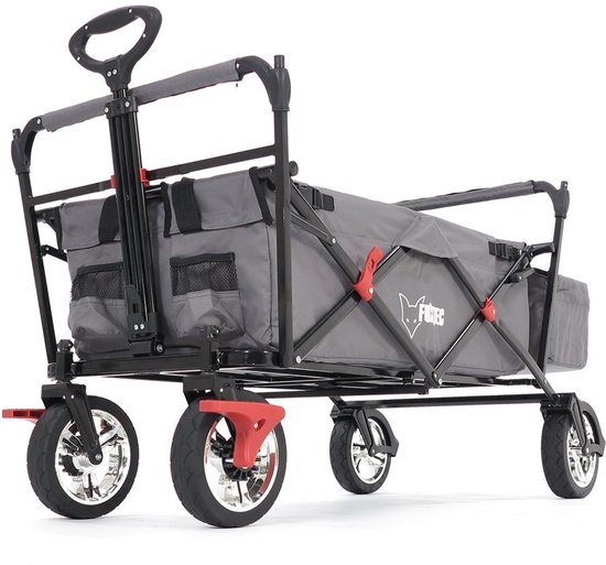 FUXLIFE by FUXTEC CT500 Bolderkar Handkar - Opvouwbaar - Grijs - Compacte Transportwagen voor Stad & Vakantie - Max. 75kg — afbeelding 5