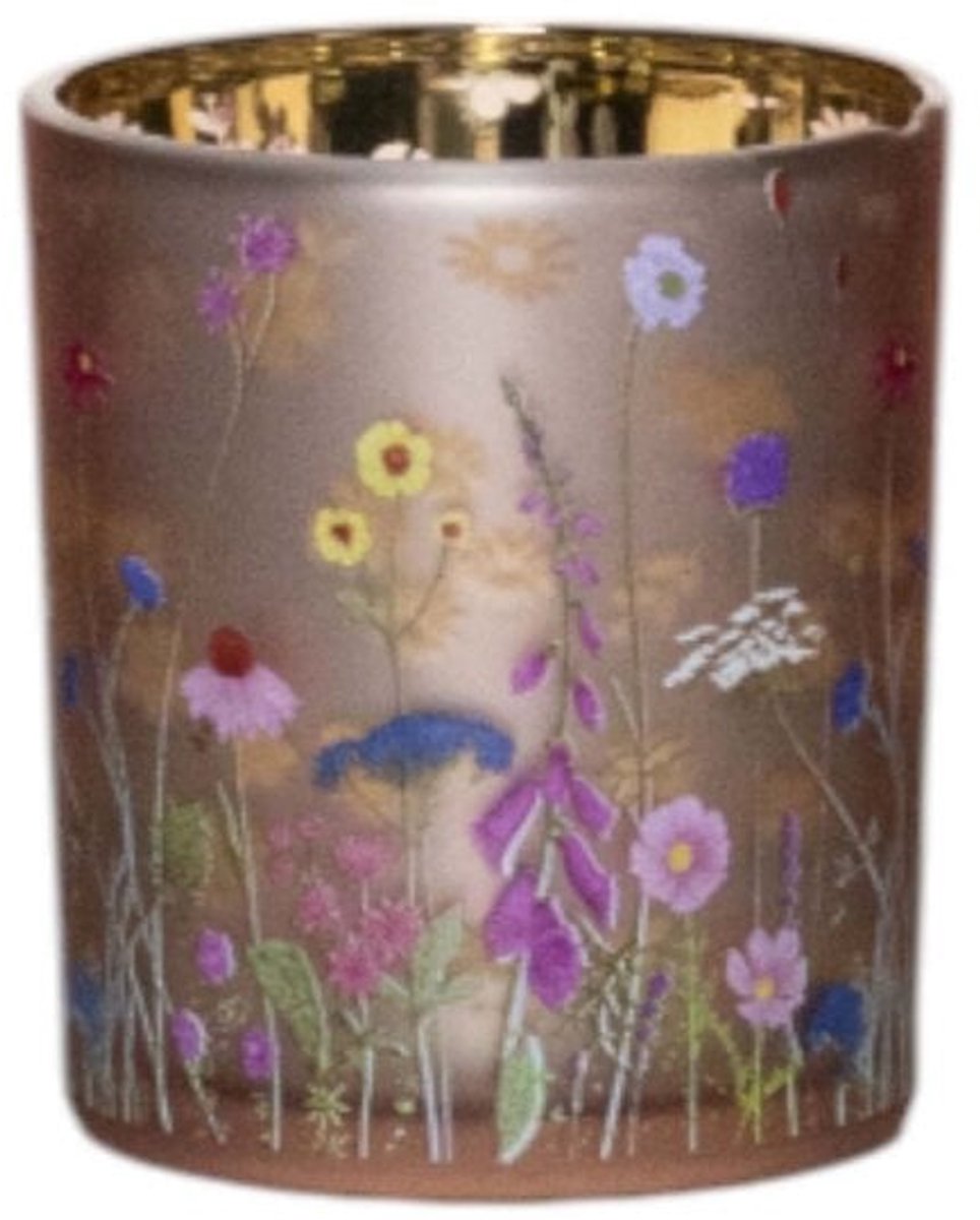 Mars & More Theelichthouder wilde bloemen hommel small 8cm