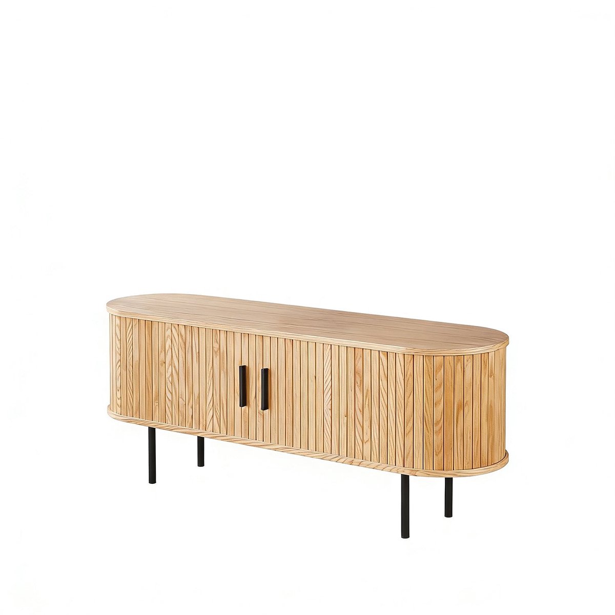Tv meubel Japandi lichtbruin MDF 140cm Simon tv-meubel Japanse stijl