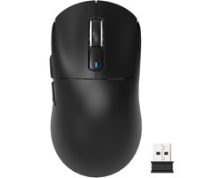 ATTACK SHARK X3 Draadloze Gaming Muis – Wired/2.4G/BT5.4 – Lichtgewicht 49G – PAW3395 – 26000DPI – Zwart