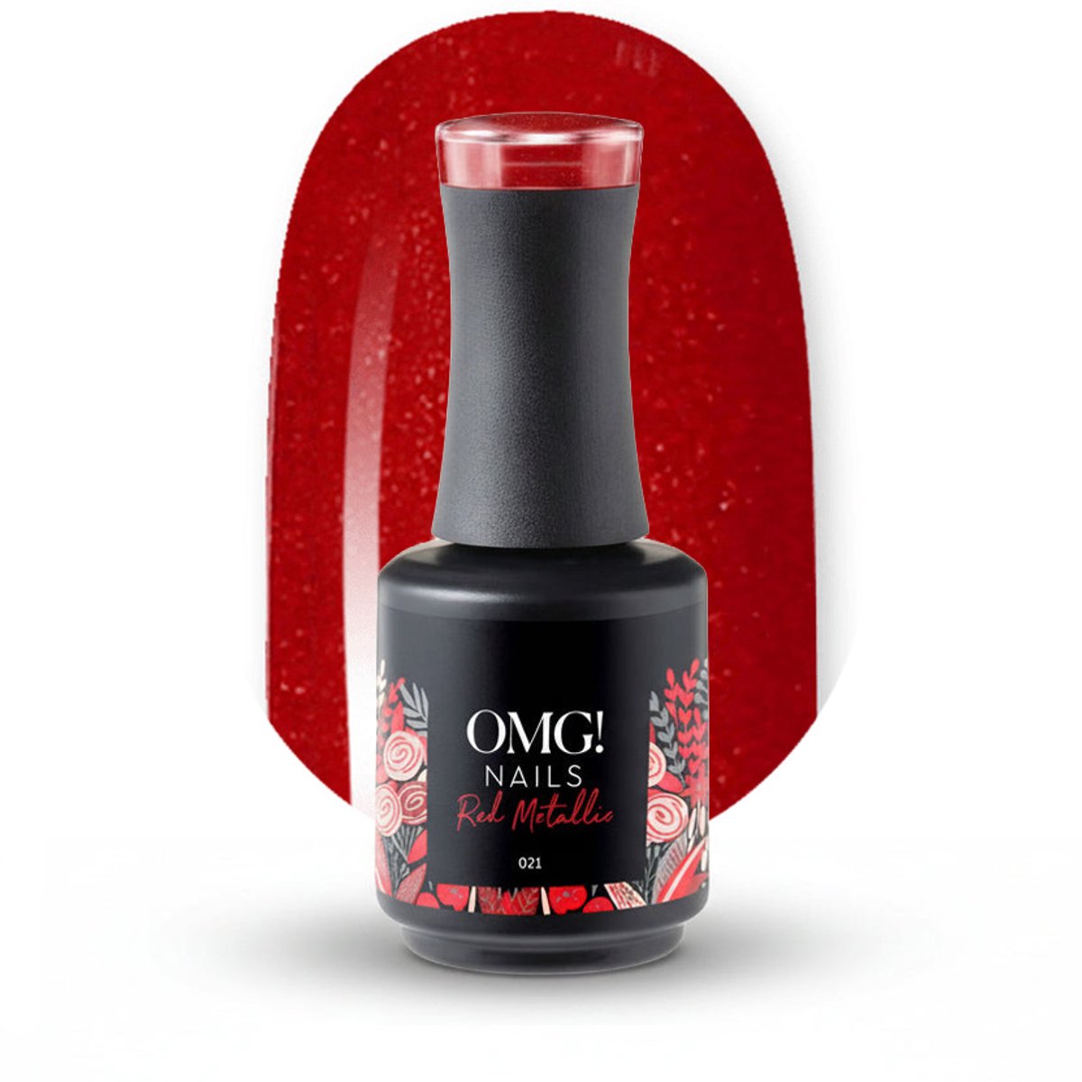 Limea OMG Gellak 021 Red Metallic 15ml - Gel nagellak - Rode Gel lak - OMG nails