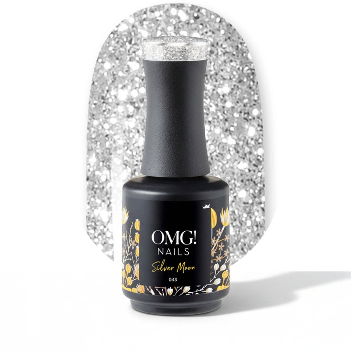 Limea OMG Gellak 043 Silver Moon 15ml - Gel nagellak - zilver Gel lak - OMG nails
