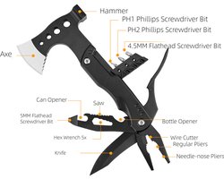 Multifunctionele bijl voor buiten - Tent - Overleven in de wildernis