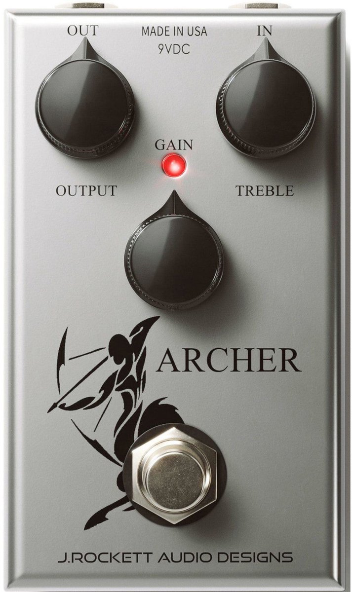 J. Rockett The Jeff Archer Limited Edition Boost Overdrive effectpedaal