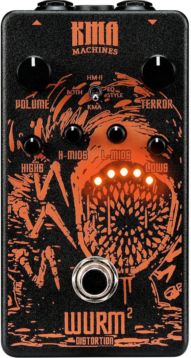 KMA Audio Machines Wurm 2 Refined HM2-Style High-Gain Distortion effectpedaal