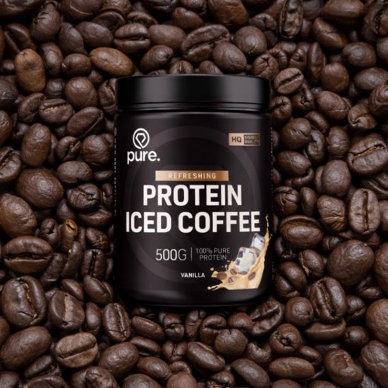 Pure. Protein Iced Coffee - 500 gram - 22g Whey Proteine - 80mg cafeïne - koffie van Pure — afbeelding 4