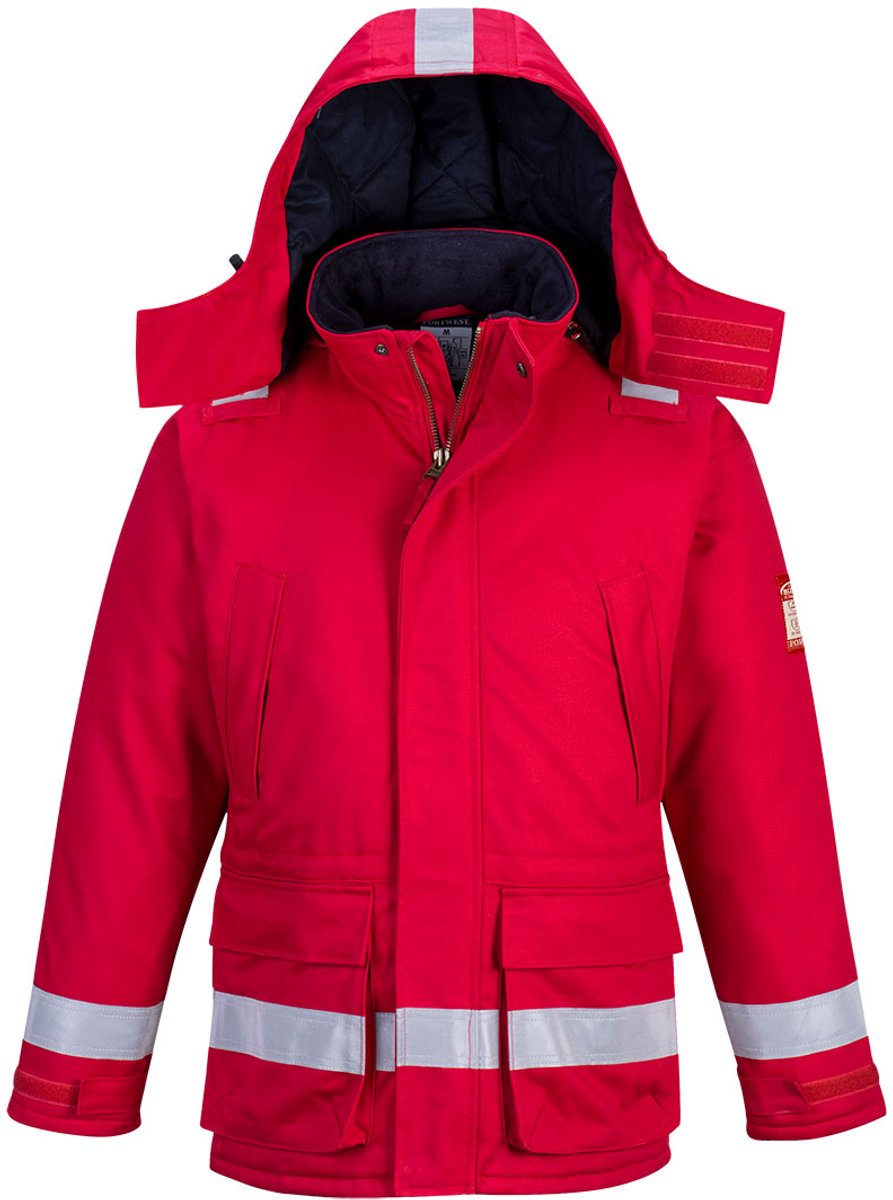 Portwest FR Antistatische Winterjas FR59 - Rood - L