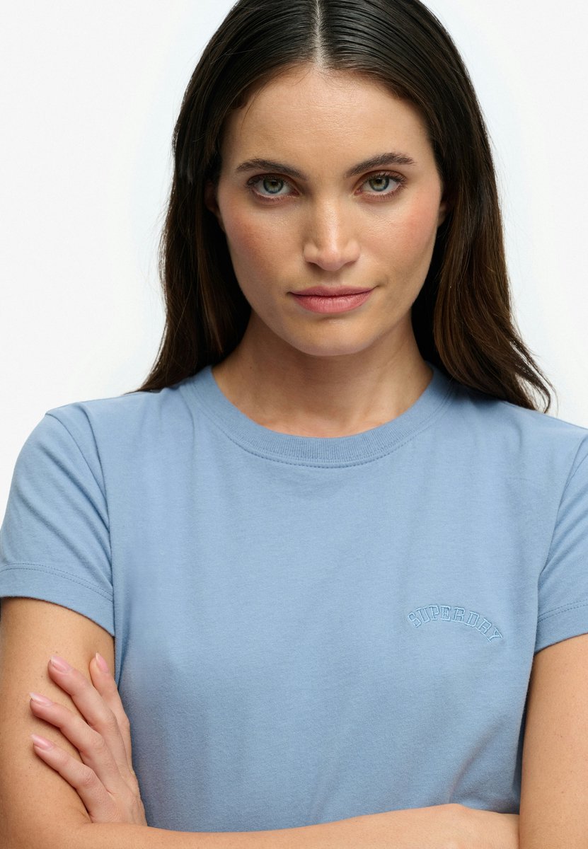 Superdry Essential Logo Slim Fit T-shirt Dames T-shirts Blauw