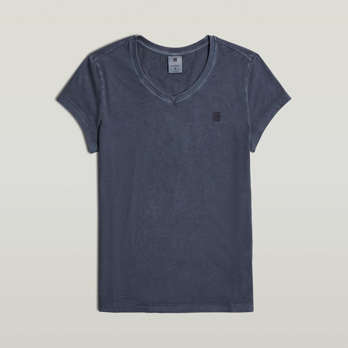 G-Star Overdyed eyben slim v t 2.0 wmn Dames Tops Blauw
