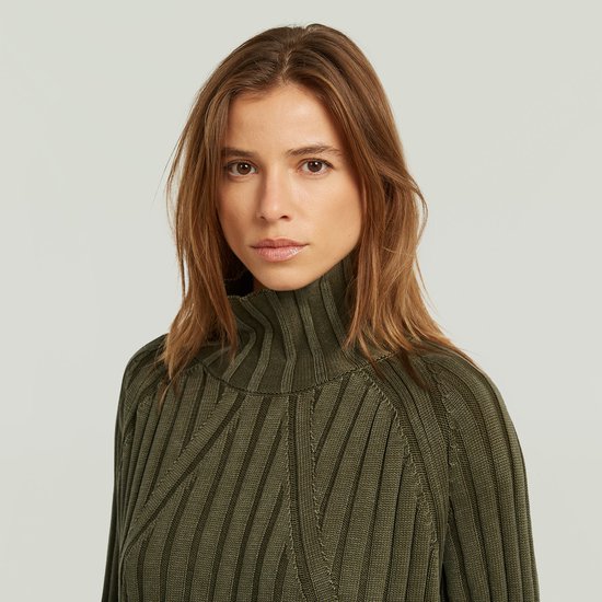 Washed Loose Turtle Knit | Black | ® DE