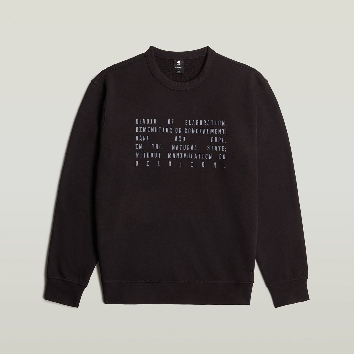 G-Star Text graphic r sw Heren Sweaters Zwart