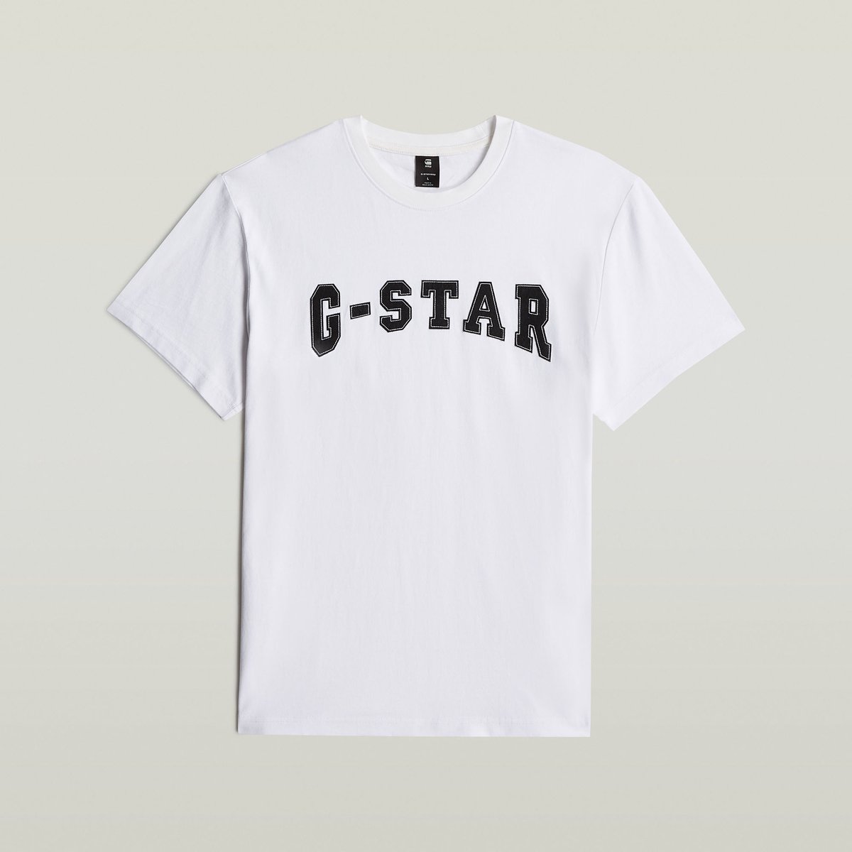 G-Star Felt logo r t Heren T-shirts Wit