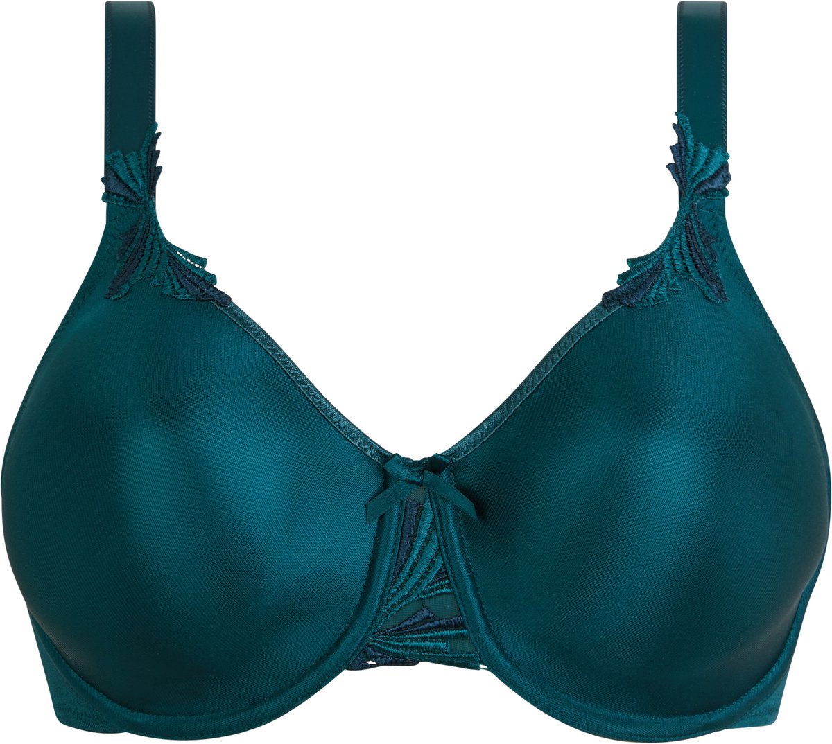 Chantelle Hedona Beugel BH - Blauw - Stevige kanten bh met goede ondersteuning - 75D - Donkergroen